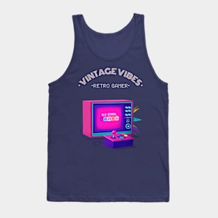 Vintage Vibes, Retro Gamer Retro Gaming Tank Top